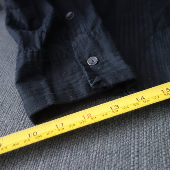 Diesel Black Button Down Long Sleeve 00JCET_KYAAG 100% Cotton Shirt Size XXL - Picture 3 of 12